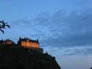 Edinburgh Castle mit Mond